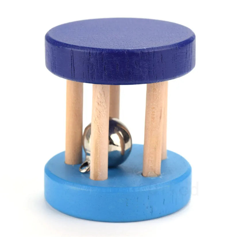 Montessori Educational Wooden toy 3D Puzzle Five-post rattle Wooden Sensory Mathematic Training Early Intellectual Learning Toy