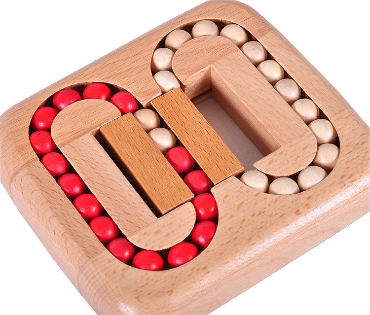 Wooden Bead Logic Puzzle for Kids & Adults
