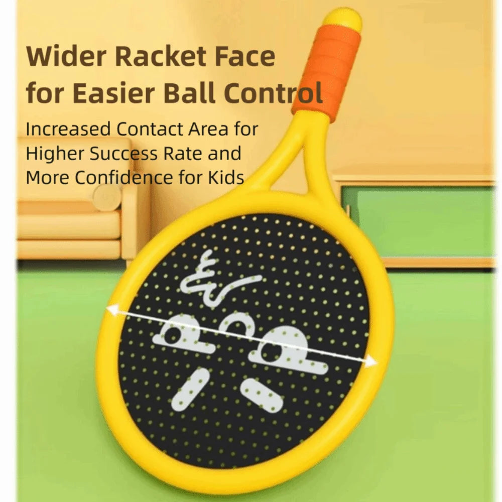 Kids Badminton Racket Set Soft Grip Non-Slip Handle