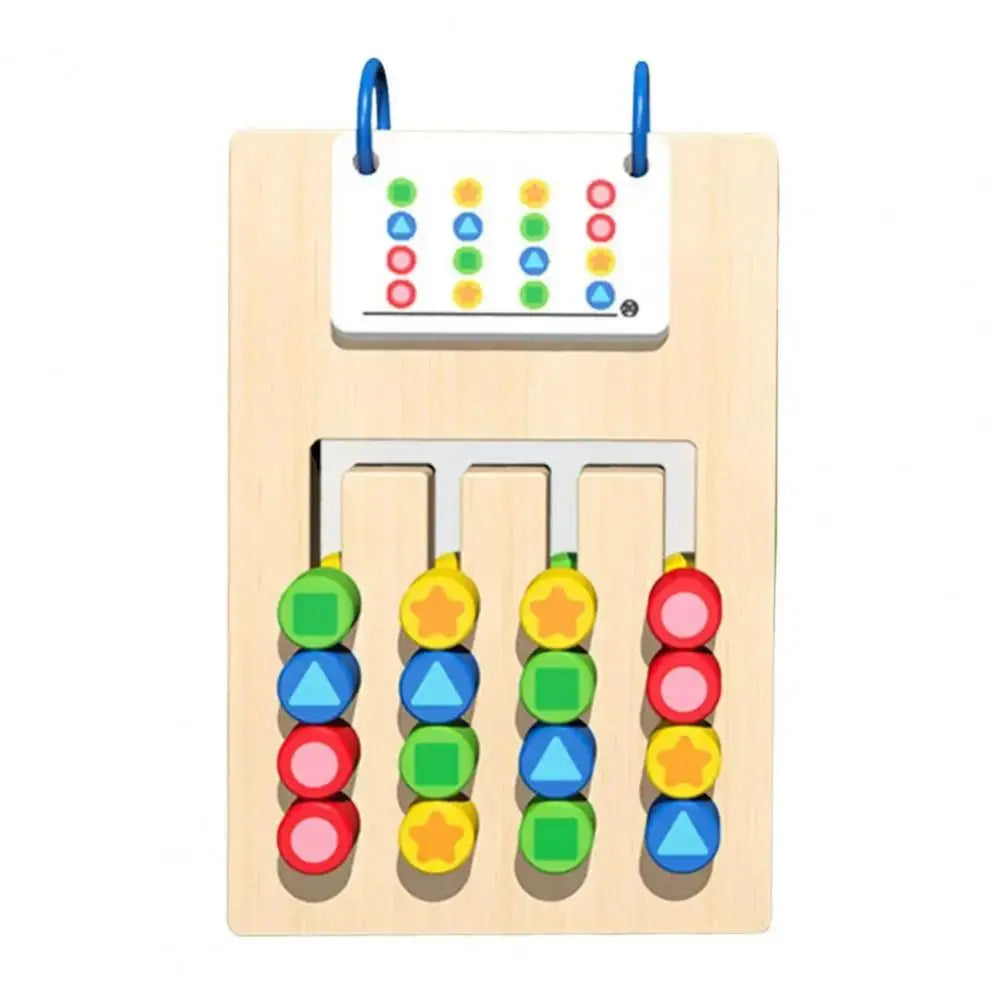 4-color Colors Matching Game Double Sided Montessori Thinking Develop Fine Motor Skill Training Enlightenment