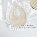 Waterproof Baby Bib Cotton Feeding Bib with Lace