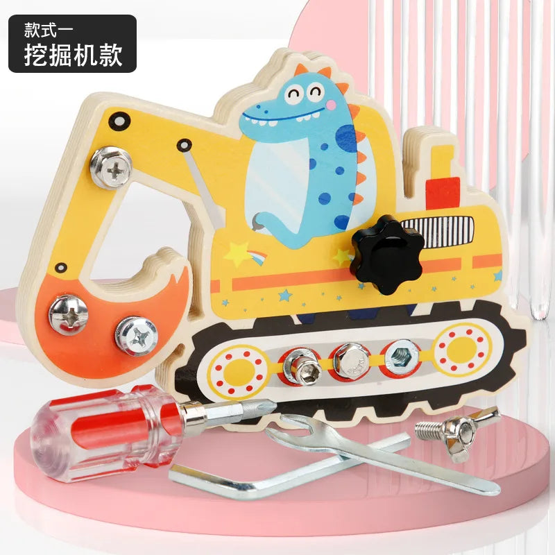 Montessori Wooden Busy Board Ship Toy for Toddlers