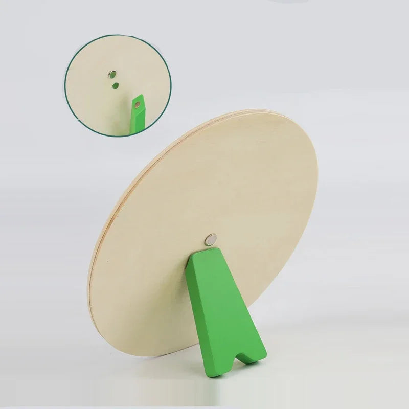 Montessori Wooden Learning Clock Toy for Kids