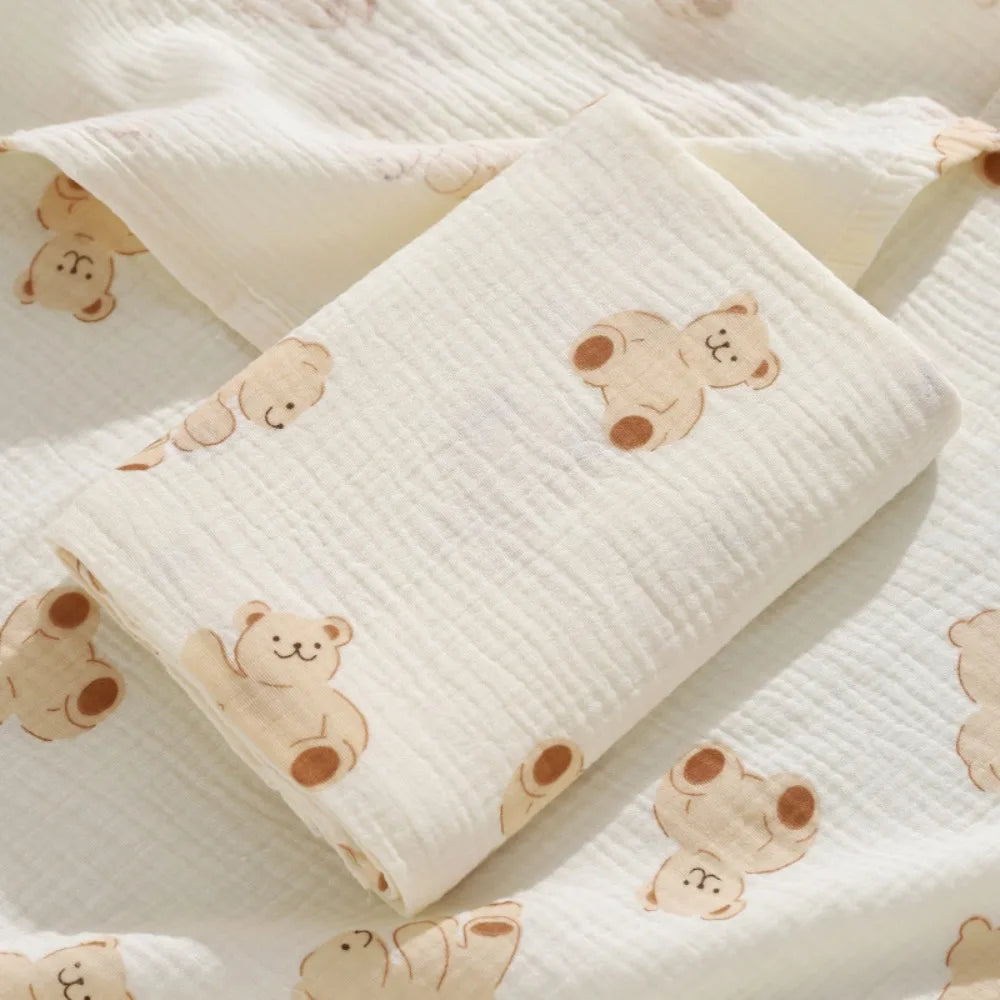 Soft Cotton Baby Blanket – Skin-Friendly Cartoon Stroller & Nap Cover