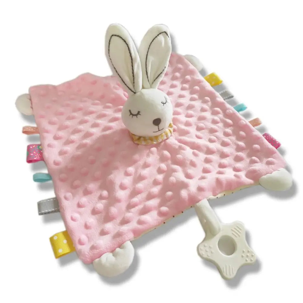 Comforter Baby Security Soothing Towel Silicone Teether Snuggle Toy Newborn Saliva Towel Stuffed Animal Adorable