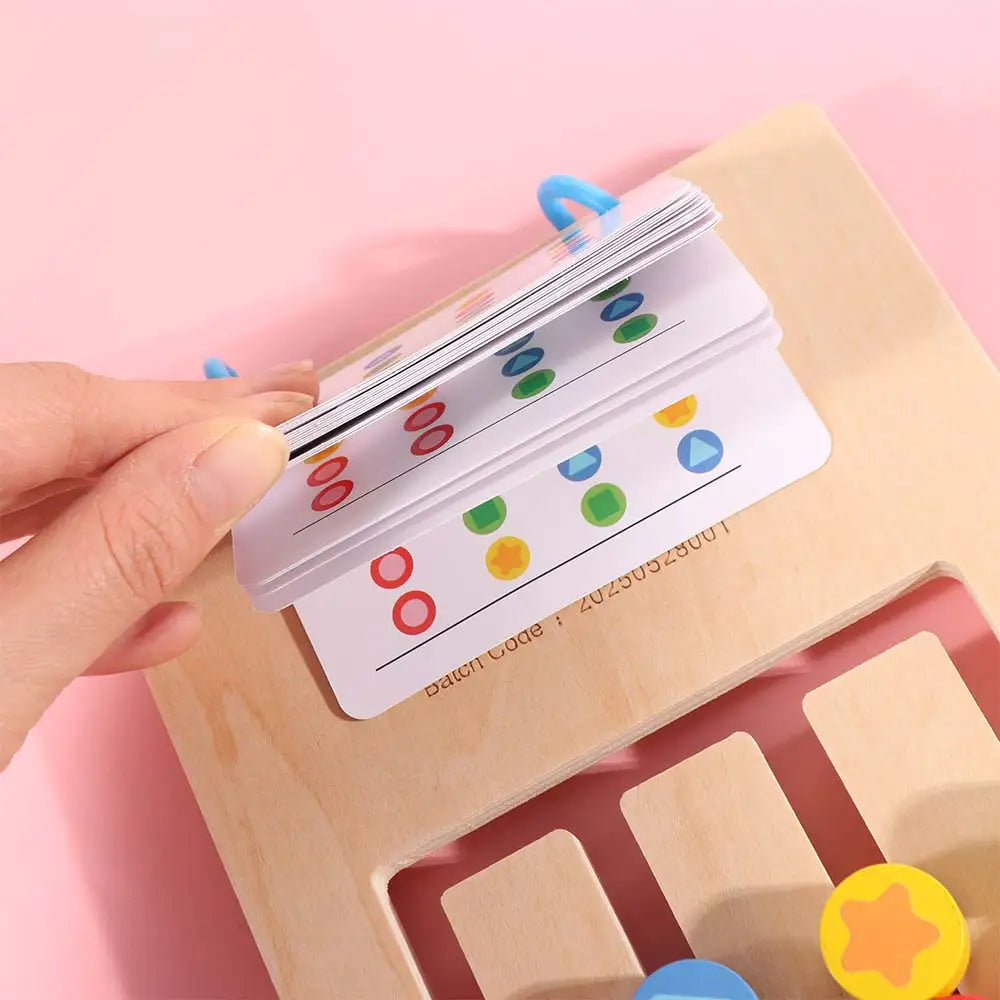 4-color Colors Matching Game Double Sided Montessori Thinking Develop Fine Motor Skill Training Enlightenment
