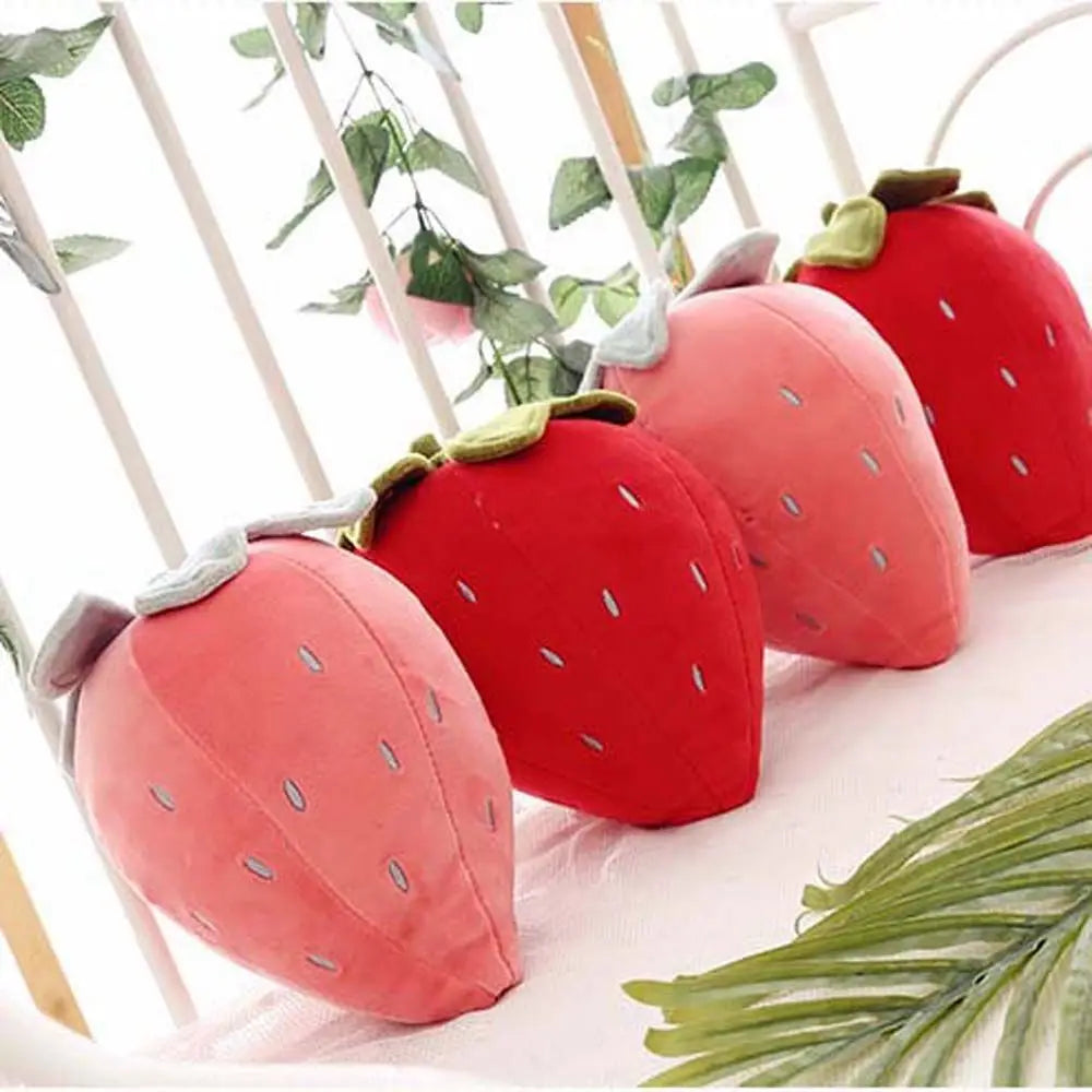Strawberry Plush Toy Soft Fruit Cushion for Kids