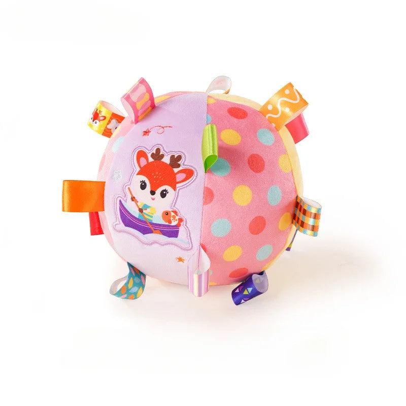 Soft Plush Baby Hand Rattle Toy