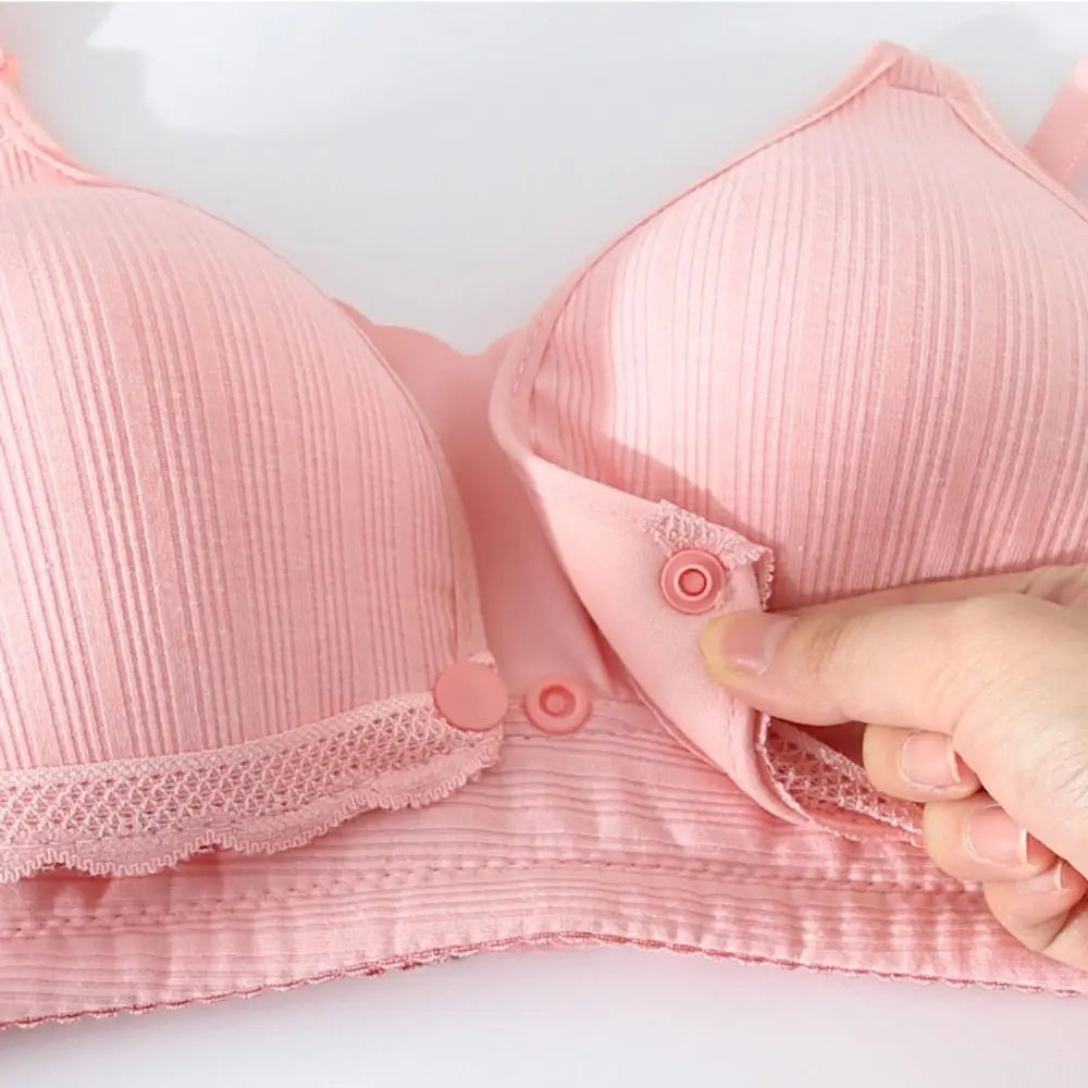 Seamless Nursing Bra for Breastfeeding – Soft Breathable Maternity Bra