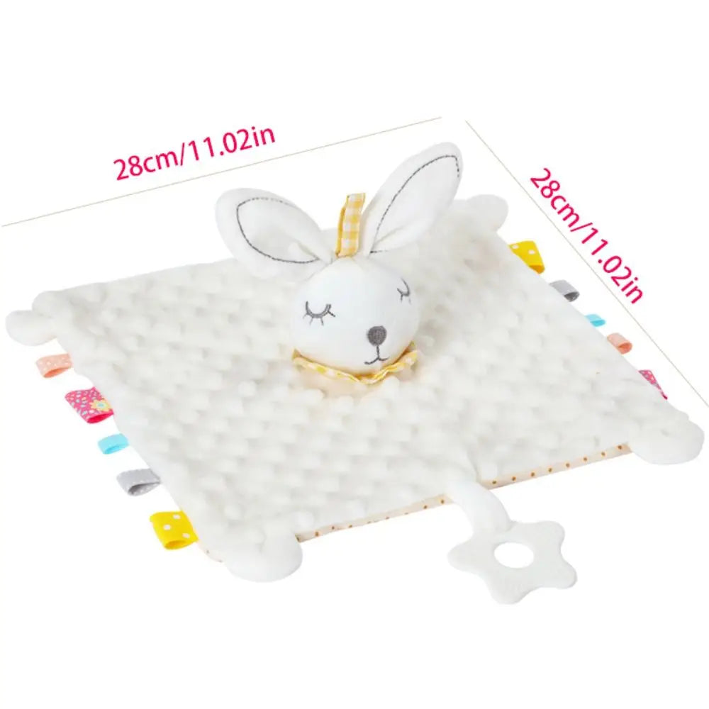 Comforter Baby Security Soothing Towel Silicone Teether Snuggle Toy Newborn Saliva Towel Stuffed Animal Adorable