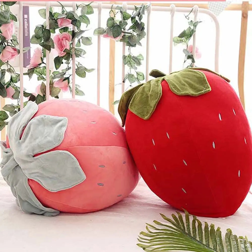 Strawberry Plush Toy Soft Fruit Cushion for Kids