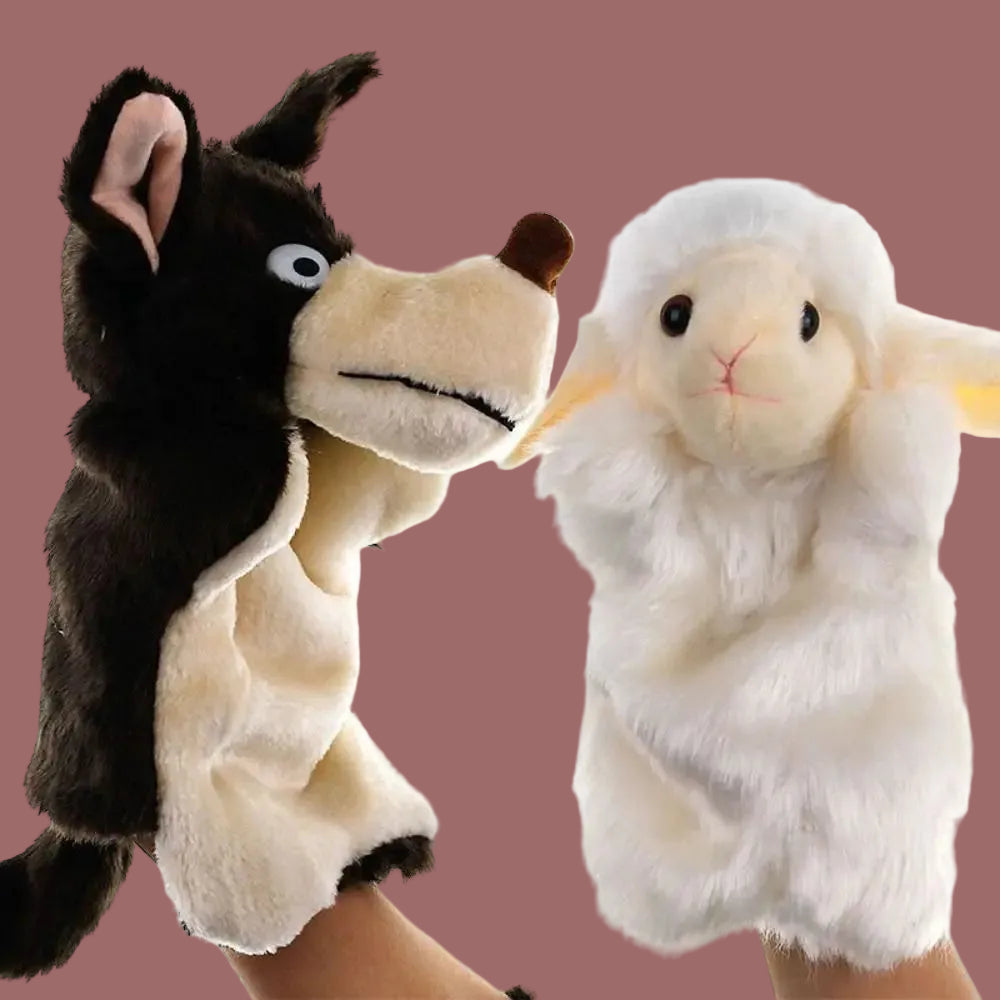 Animal Plush Hand Puppet Toy for Kids