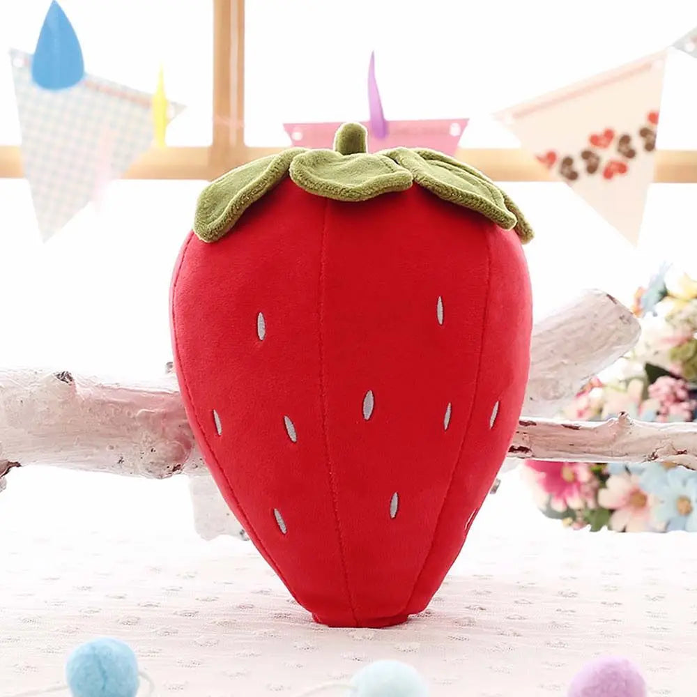 Strawberry Plush Toy Soft Fruit Cushion for Kids