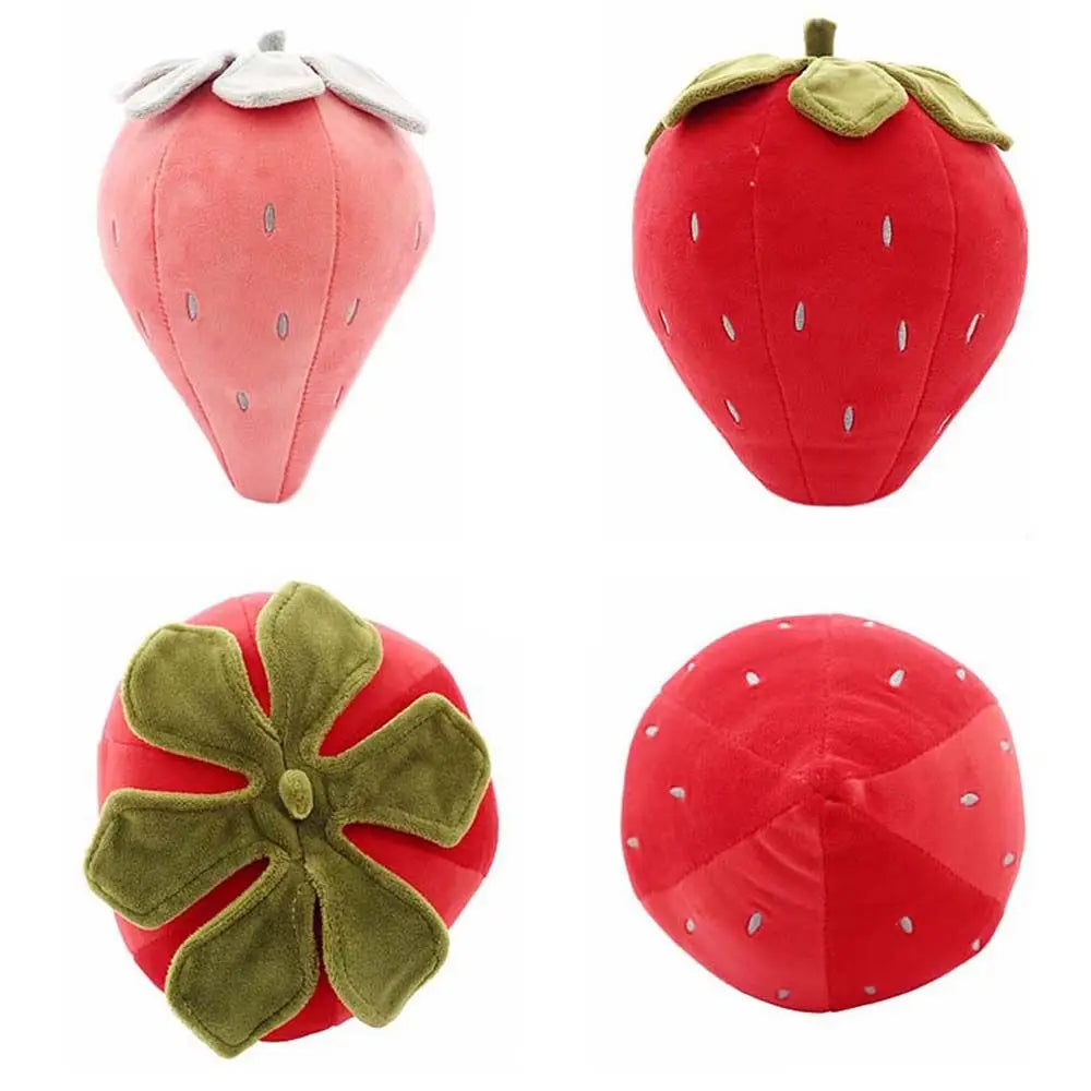 Strawberry Plush Toy Soft Fruit Cushion for Kids