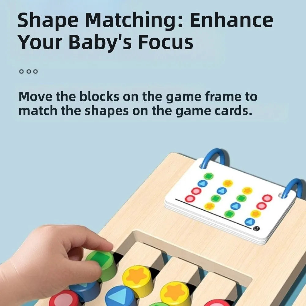 4-color Colors Matching Game Double Sided Montessori Thinking Develop Fine Motor Skill Training Enlightenment
