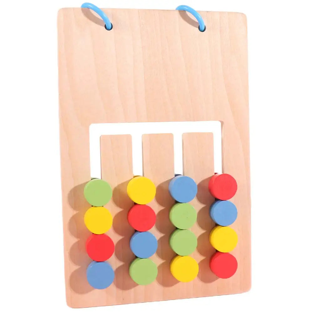 4-color Colors Matching Game Double Sided Montessori Thinking Develop Fine Motor Skill Training Enlightenment