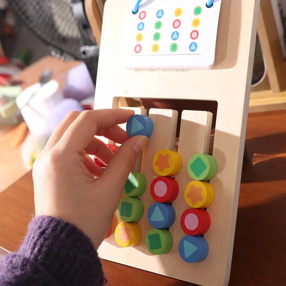 4-color Colors Matching Game Double Sided Montessori Thinking Develop Fine Motor Skill Training Enlightenment